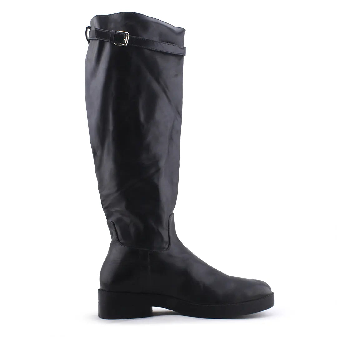 Zara Buckle Strap Knee High Boot | 100% Authentic Leather
