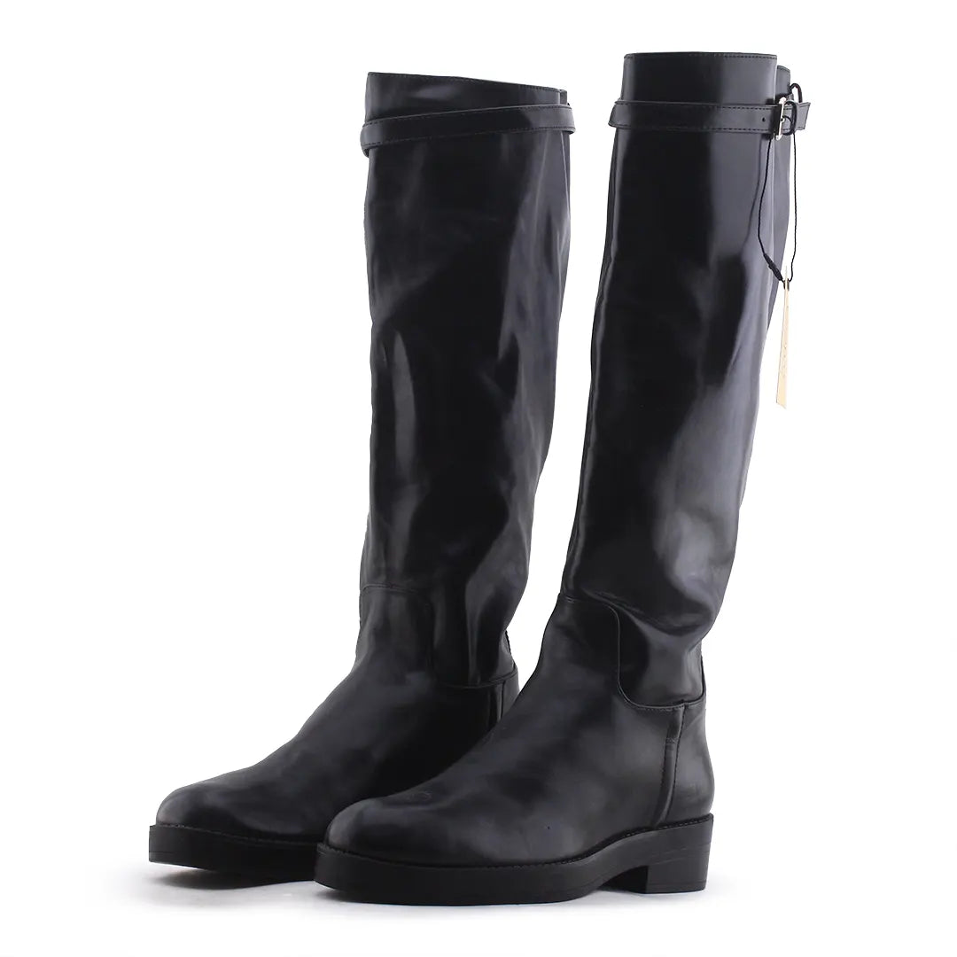 Zara Buckle Strap Knee High Boot | 100% Authentic Leather