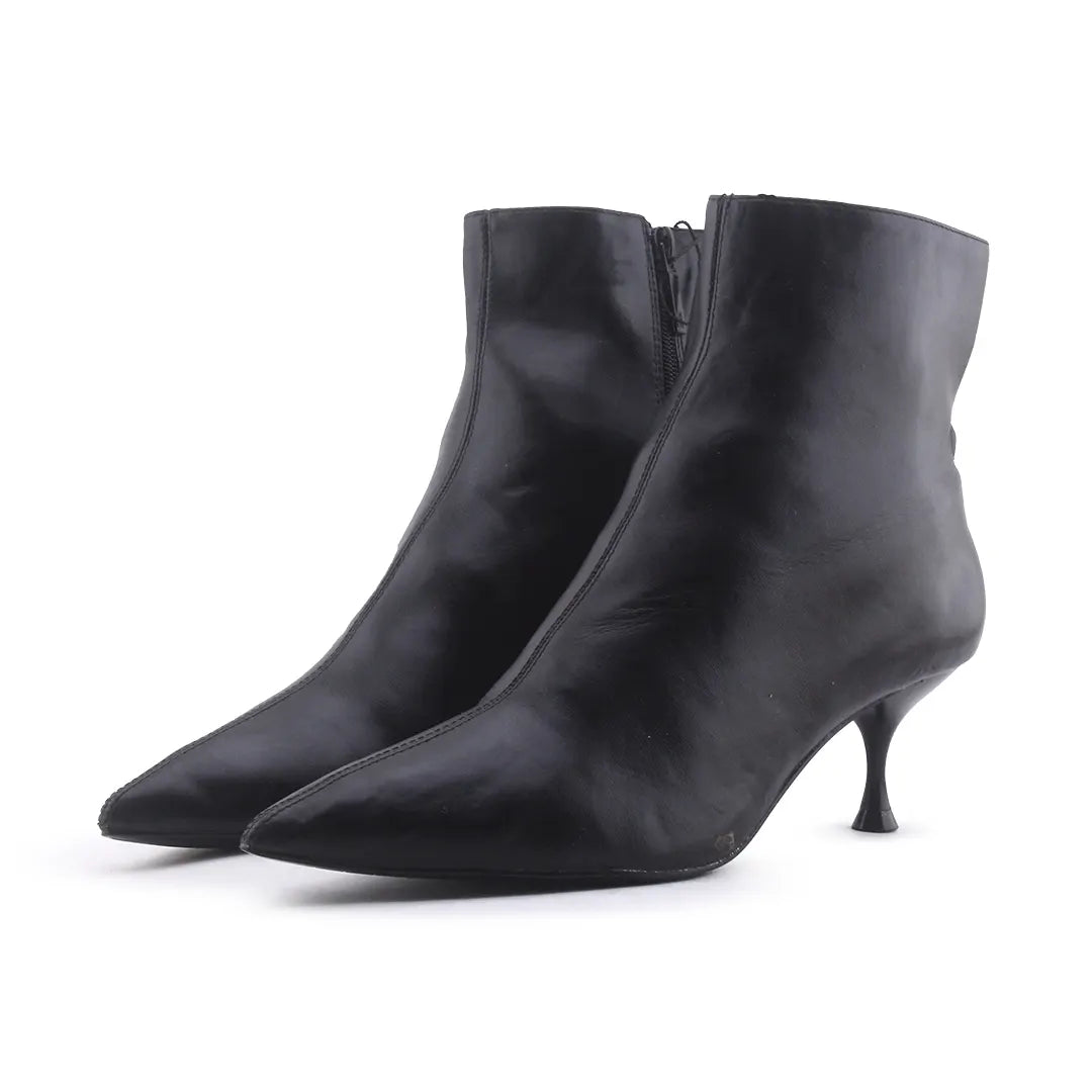 Zara Zipper Ankle Boot | 100% Authentic Leather