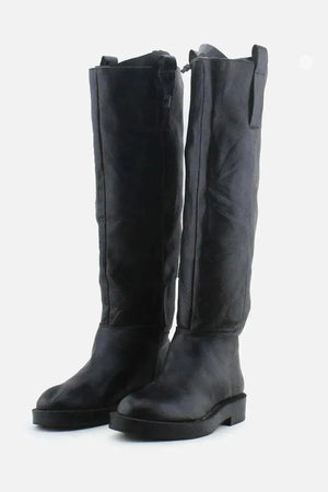 Zara Knee High Boots | 100% Authentic Leather - sundaybazar