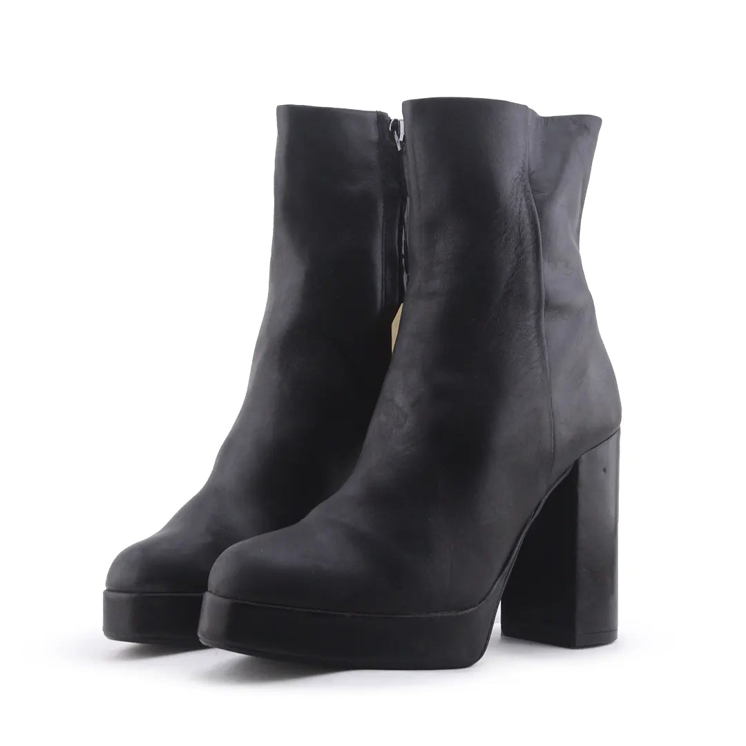 Zara Zipper Ankle Boot | 100% Authentic Leather