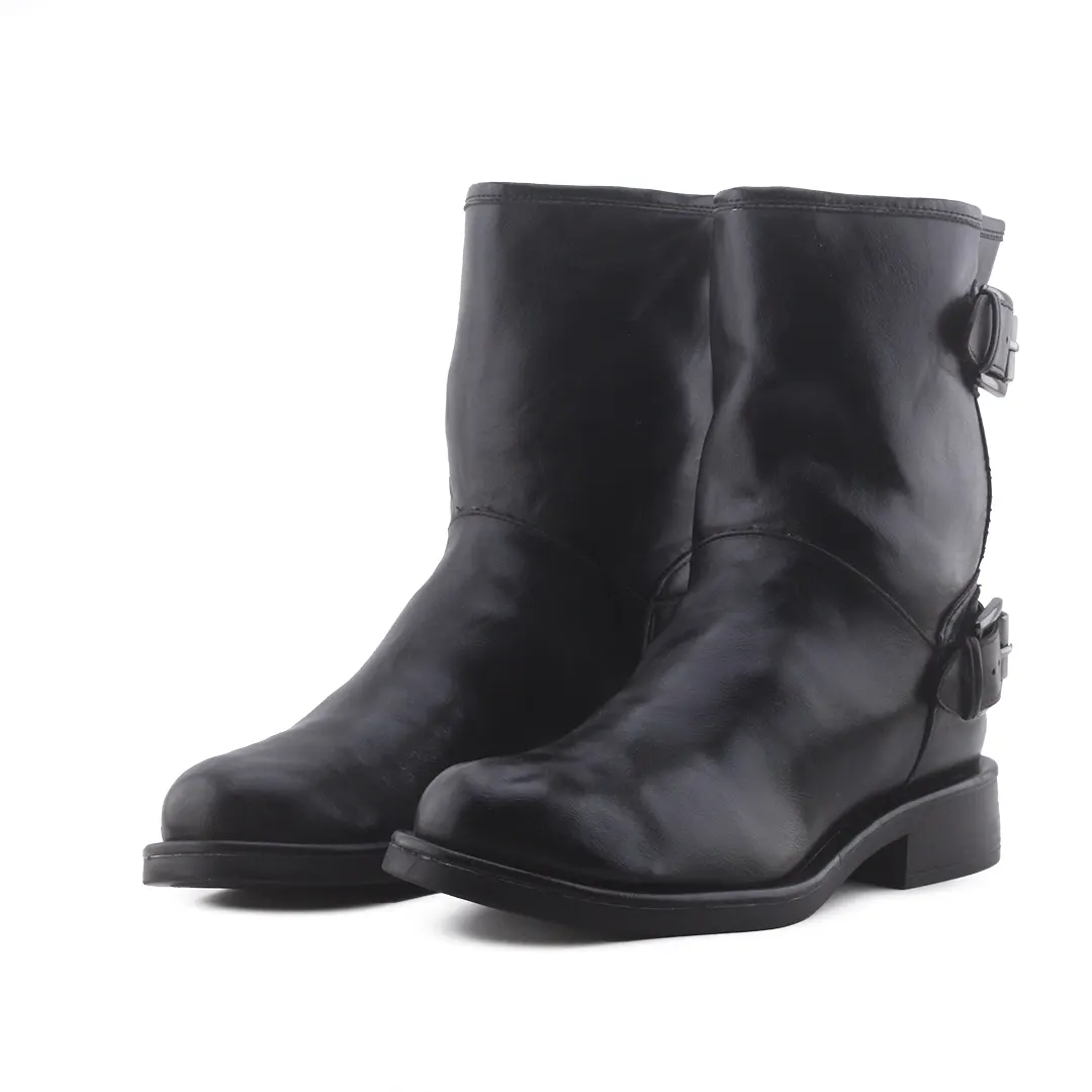 Zara Buckle Strap Ankle Boot | 100% Authentic Leather