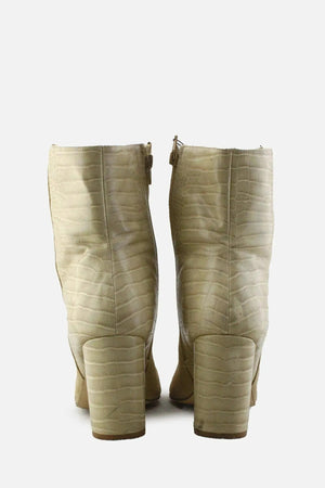 European Brand Zipper Block Ankle Boots | Suede - sundaybazar
