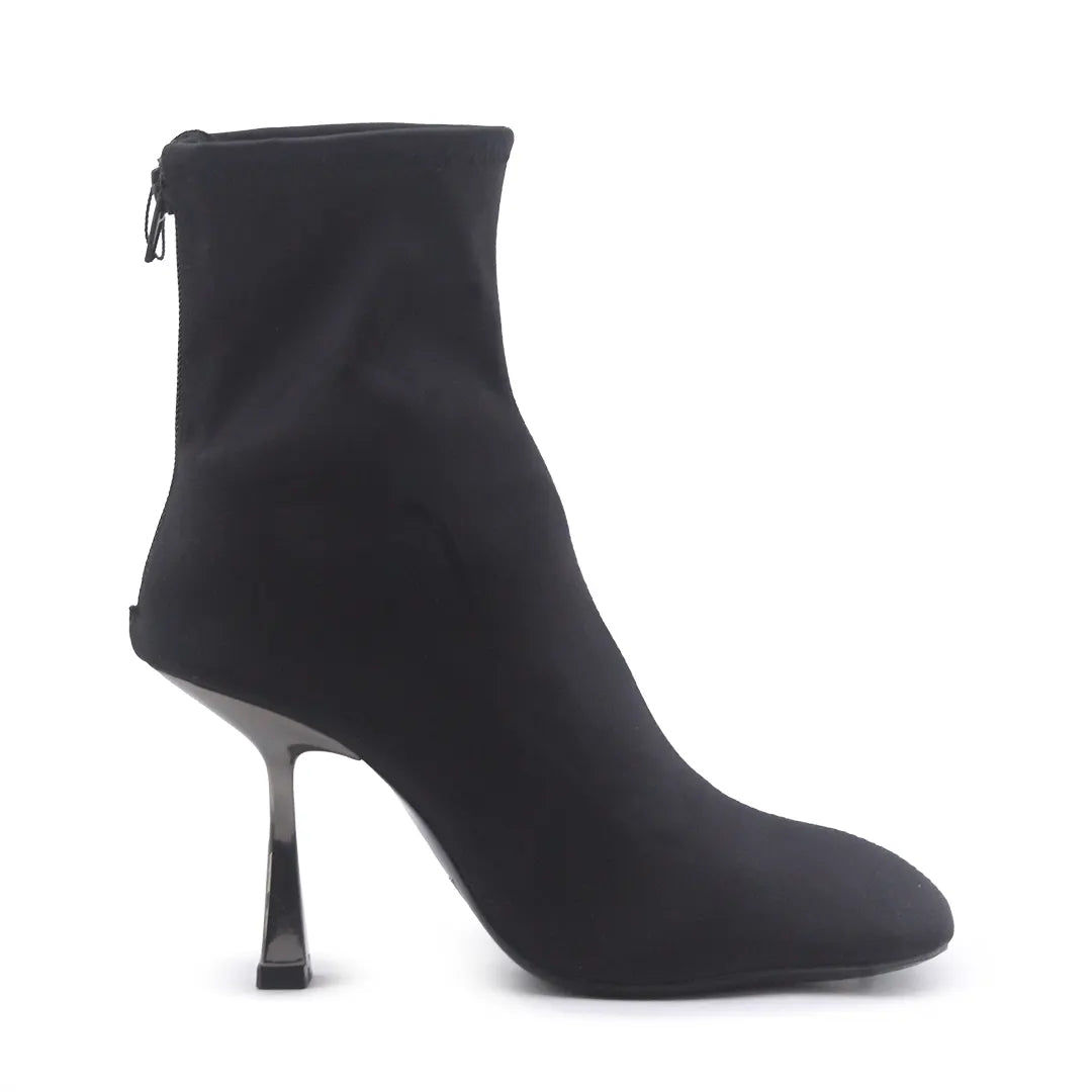 Zara Zipper Textile Ankle Boot