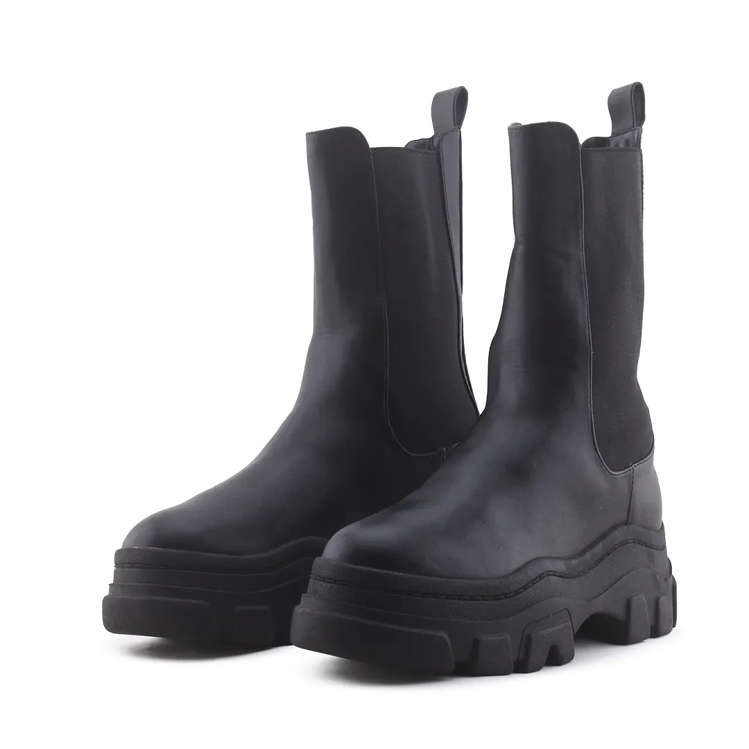 Bershka Stretchable Ankle Boot | 100% Authentic Leather