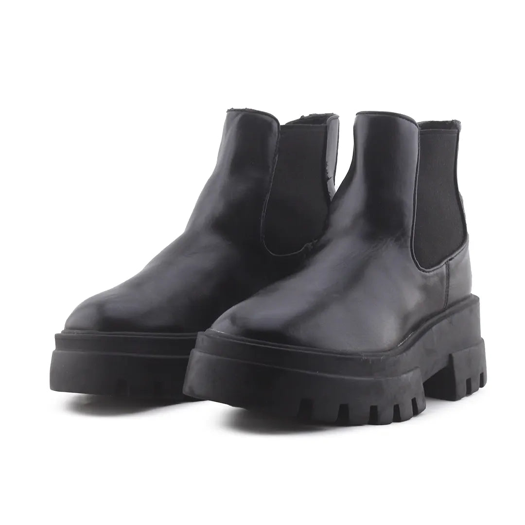 Pull & Bear Stretchable Ankle Boot | 100% Authentic Leather