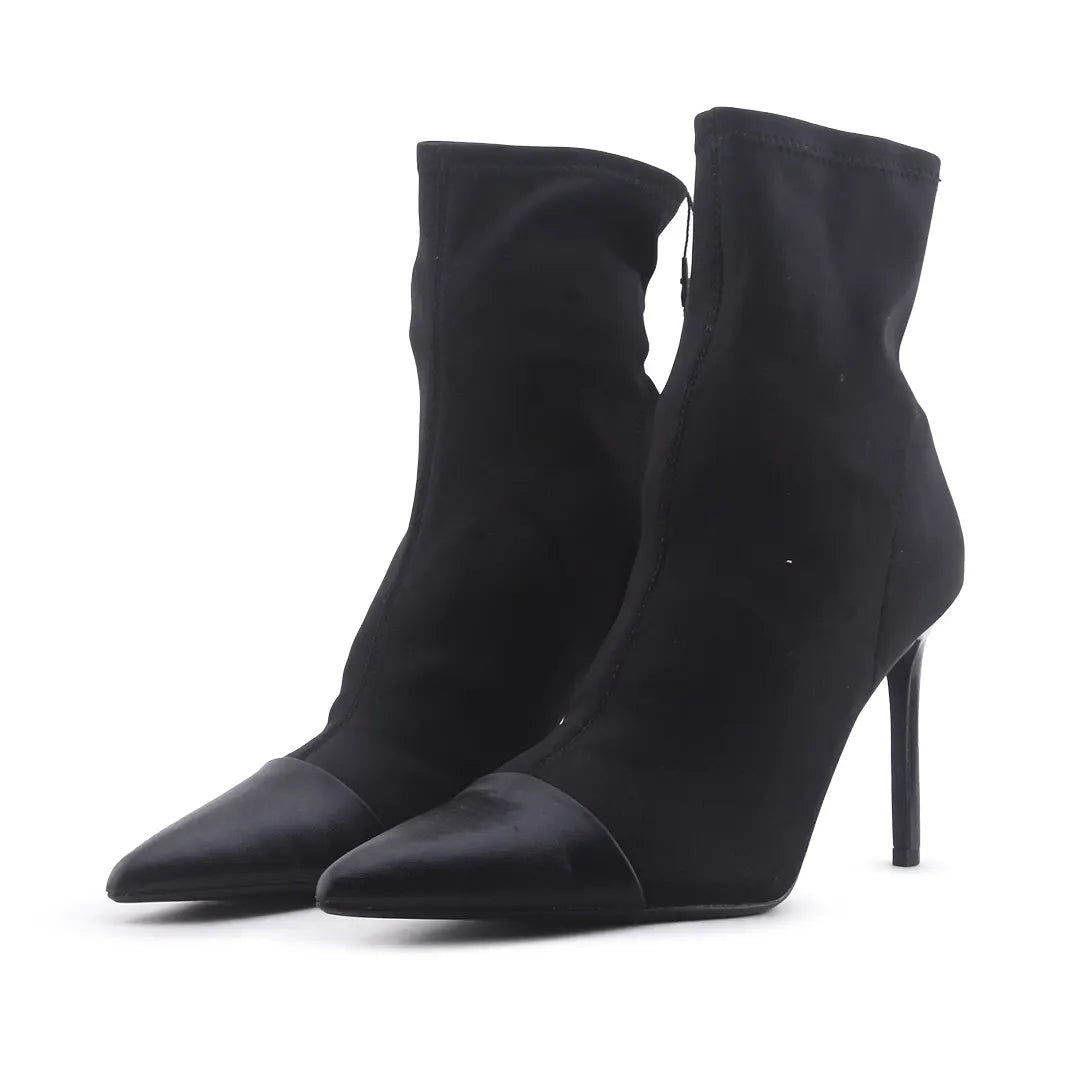 Zara Textile Ankle Boot | 100% Authentic Leather