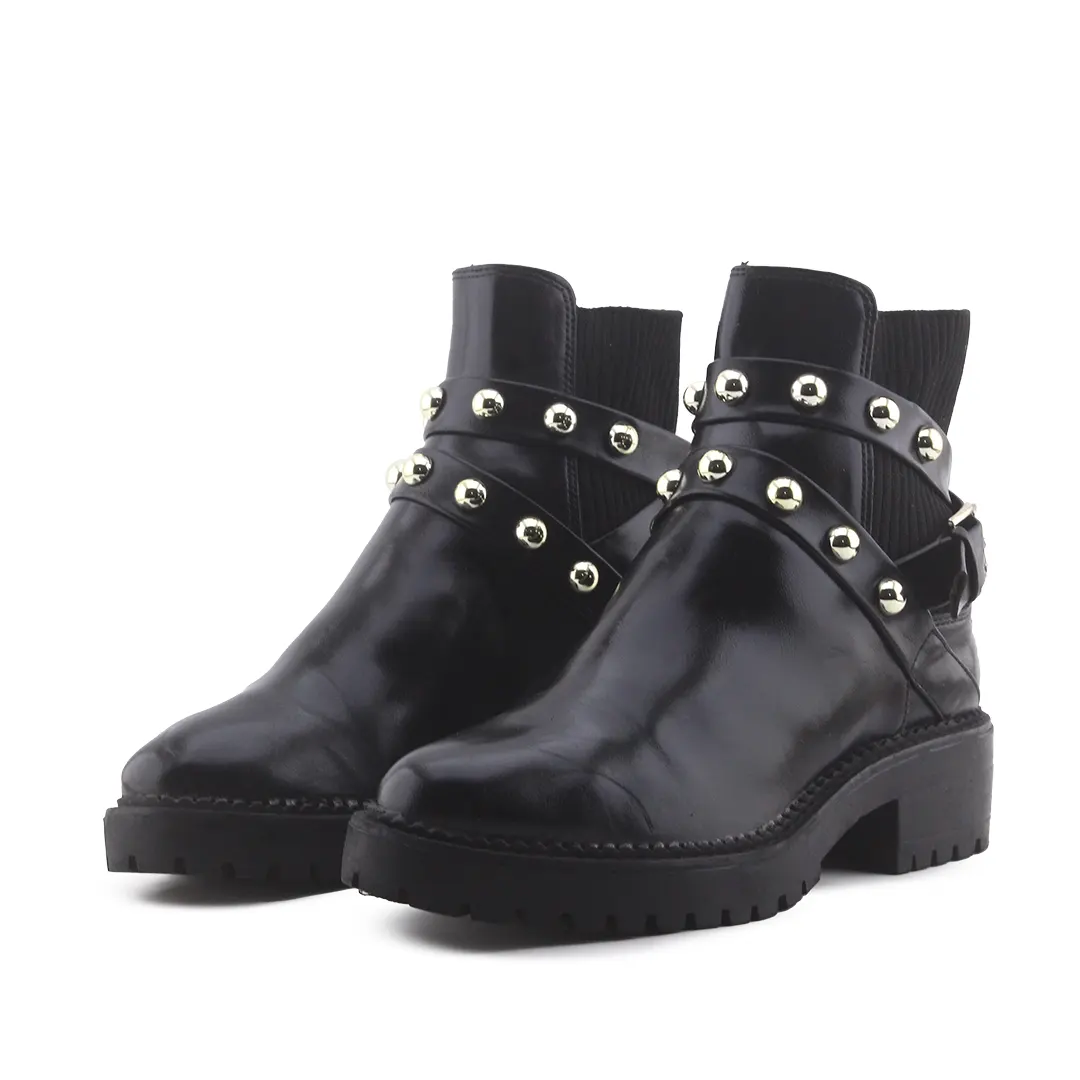 Stradivarius Stretchable Chelsea Ankle Boot | 100% Authentic Leather