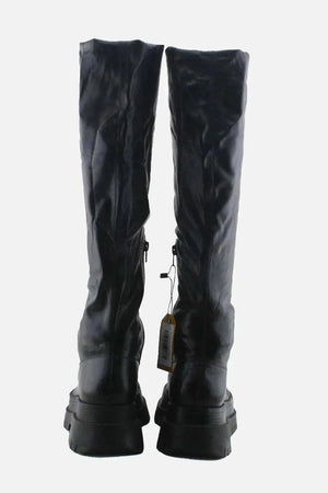 Bershka Zipper Thigh High Boots | 100% Authentic Leather - sundaybazar