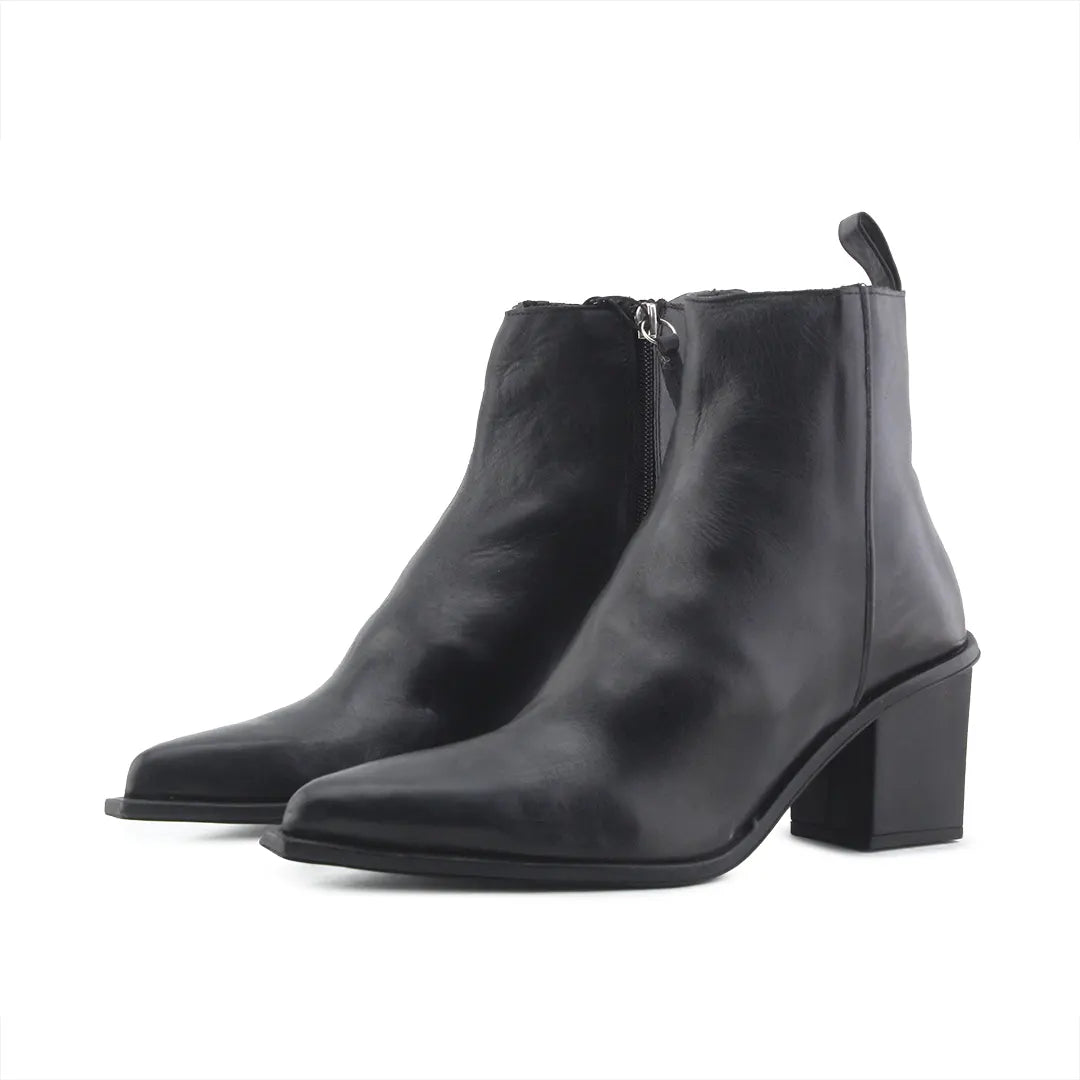 Zara Zipper Ankle Boot | 100% Authentic Leather
