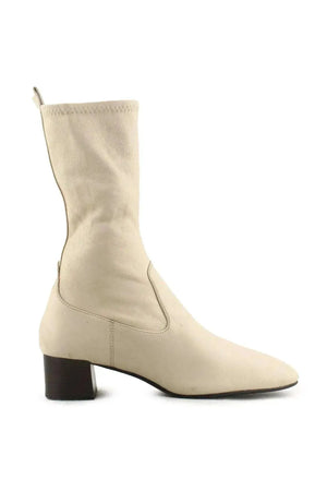 Massimo Dutti Zipper Block Heels Ankle Boots | 100% Authentic Leather - sundaybazar