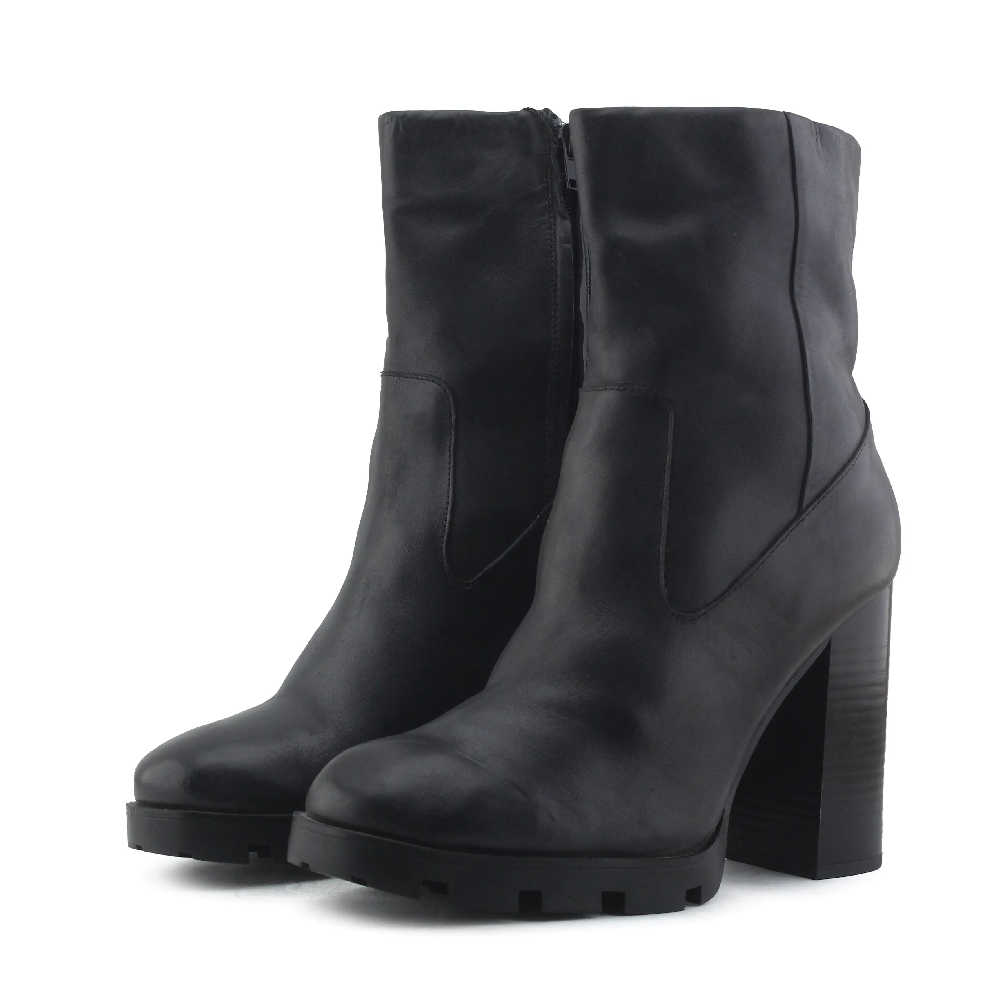 Zara Zipper Ankle Boot | 100% Authentic Leather