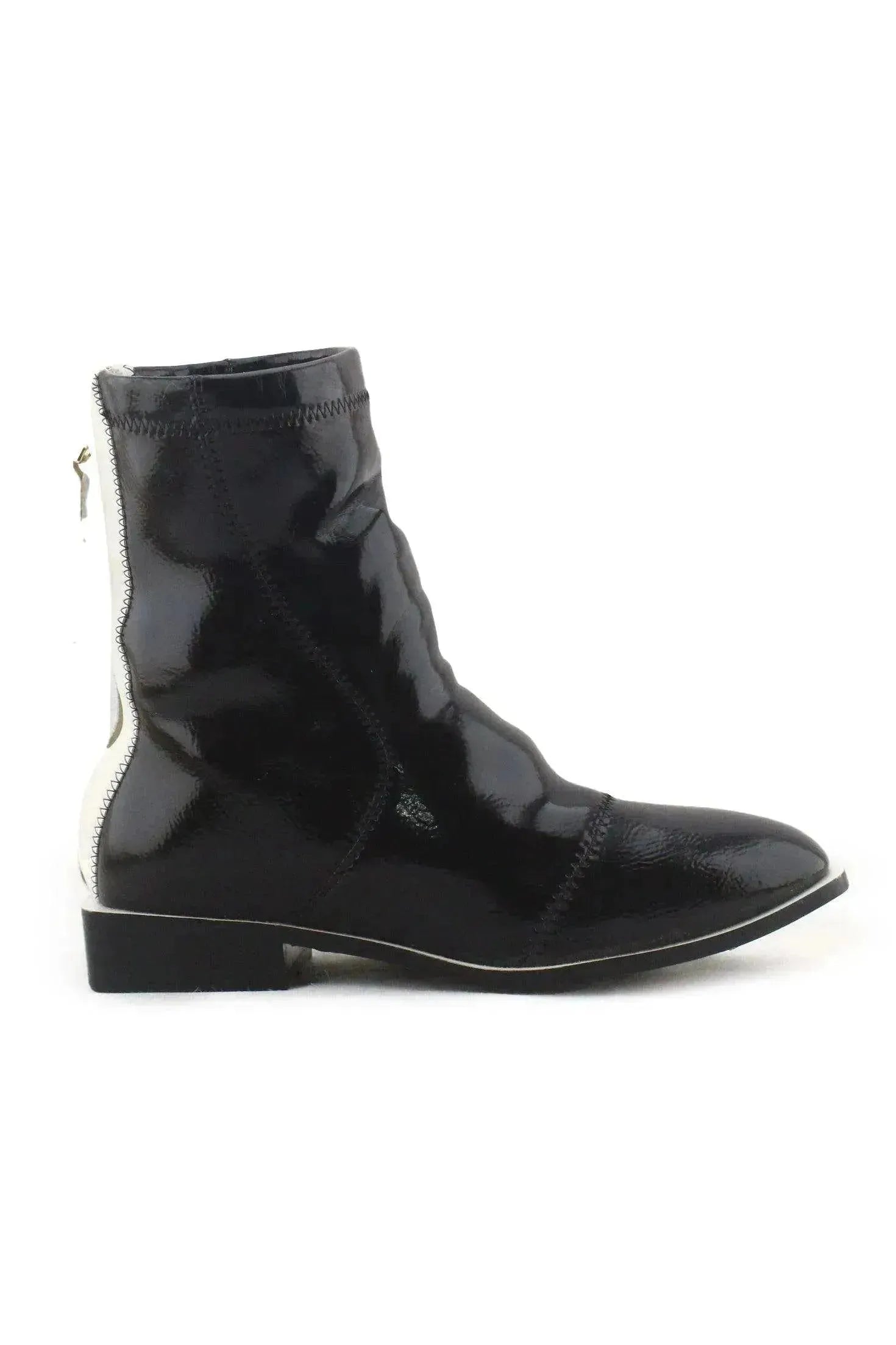 Vell In Zipper Chelsea Ankle Boots | 100% Synthetic Leather - sundaybazar