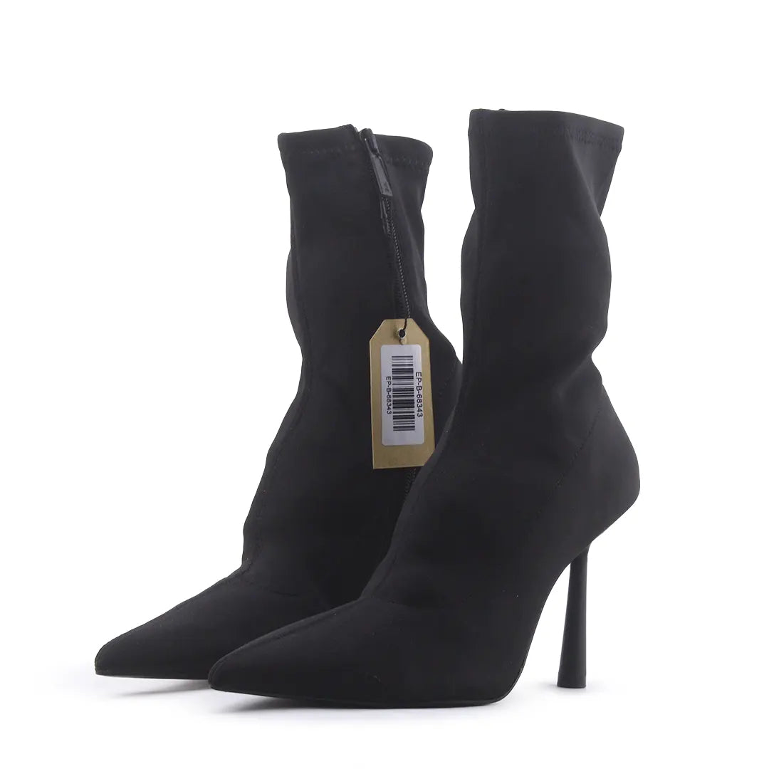 Zara Zipper Textile Ankle Boot