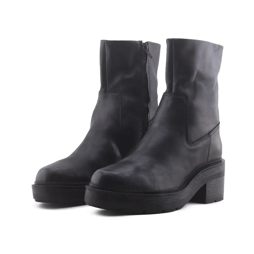 Zara Zipper Chelsea Ankle Boot | 100% Authentic Leather