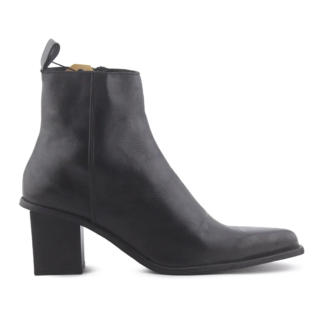 Zara Zipper Ankle Boot | 100% Authentic Leather