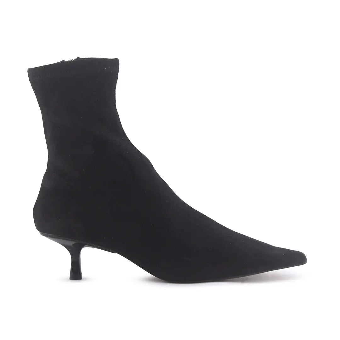 Sfera Zipper Suede Ankle Boot