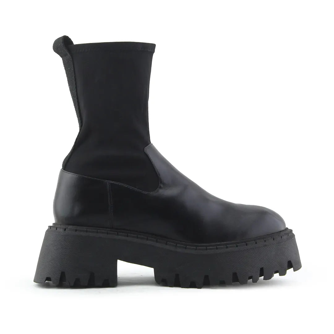 Zara Zipper Stretchable Ankle Boot | 100% Authentic Leather