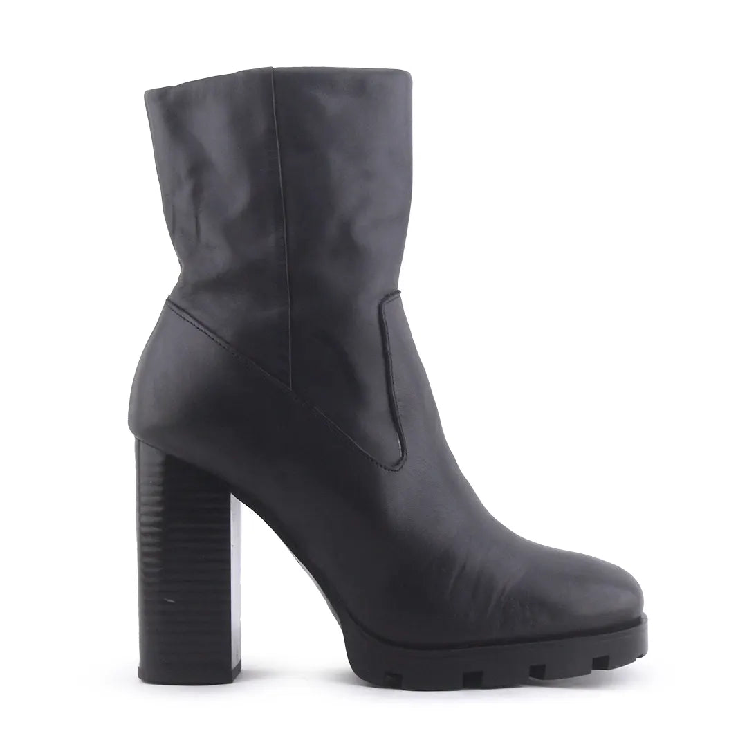 Zara Zipper Ankle Boot | 100% Authentic Leather