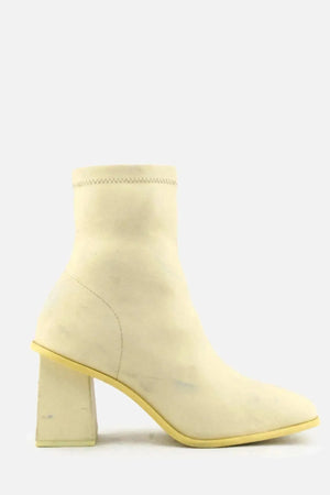 Pull & Bear Zipper Block Ankle Boots | 100% Authentic Leather - sundaybazar