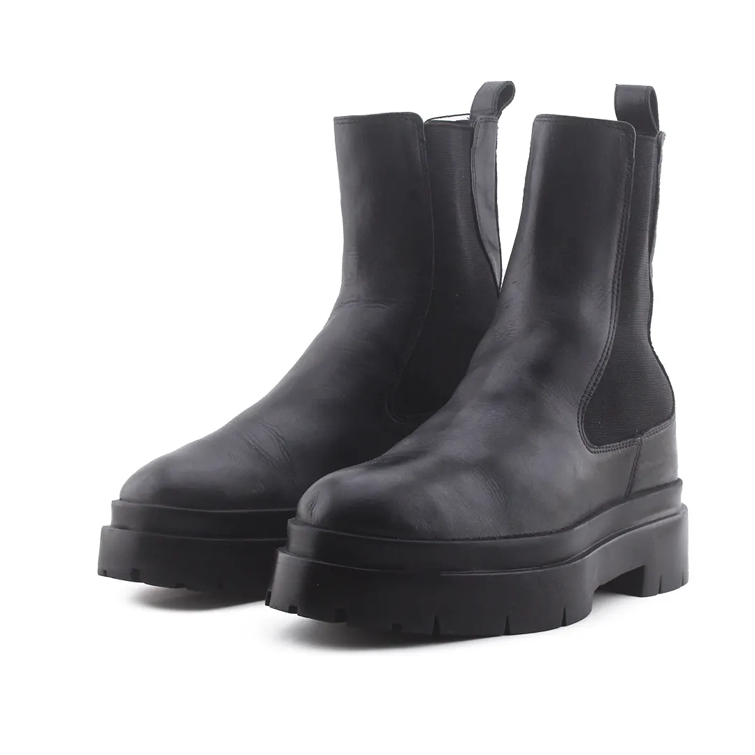Zara Stretchable Chelsea Ankle Boots | 100% Authentic Leather