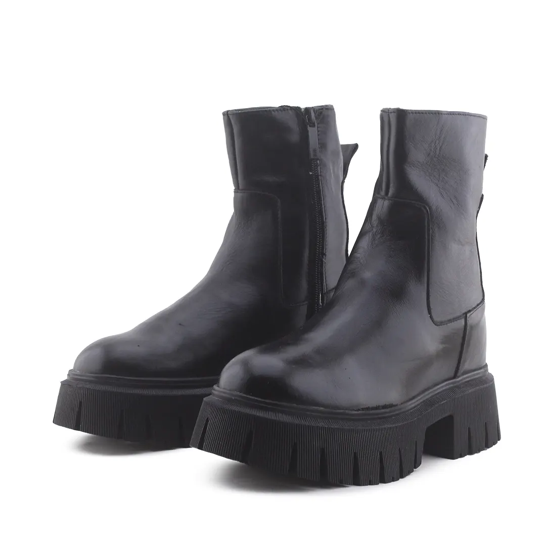 Zara Zipper Ankle Boot | 100% Authentic Leather