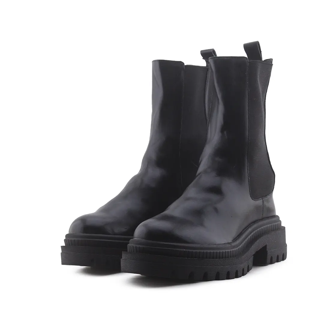 Bershka Stretchable Ankle Boot | 100% Authentic Leather