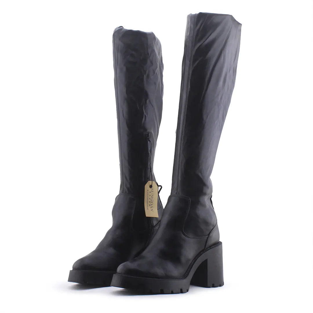 Zara Zipper Thigh High Boot | 100% Authentic Leather