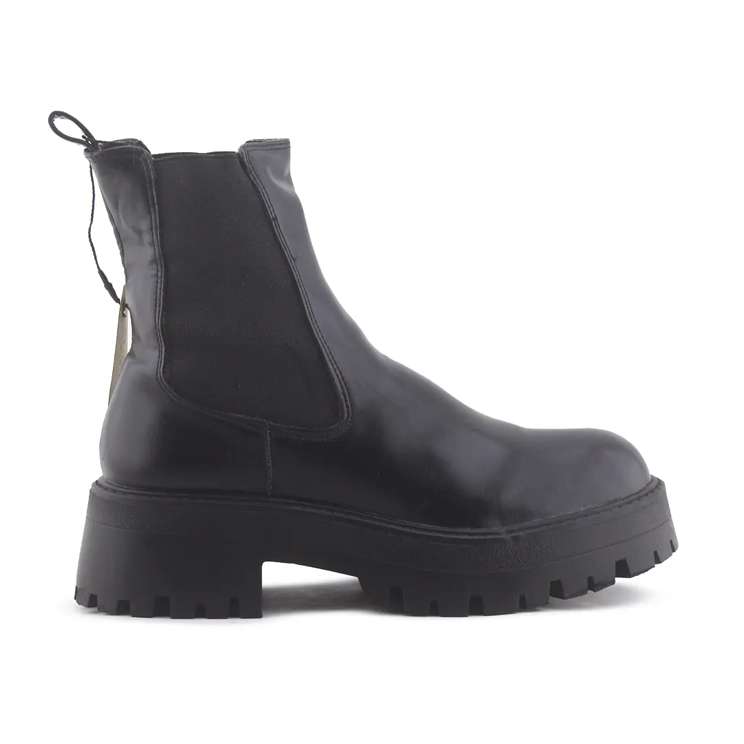 Pull & Bear Stretchable Ankle Boot | 100% Authentic Leather