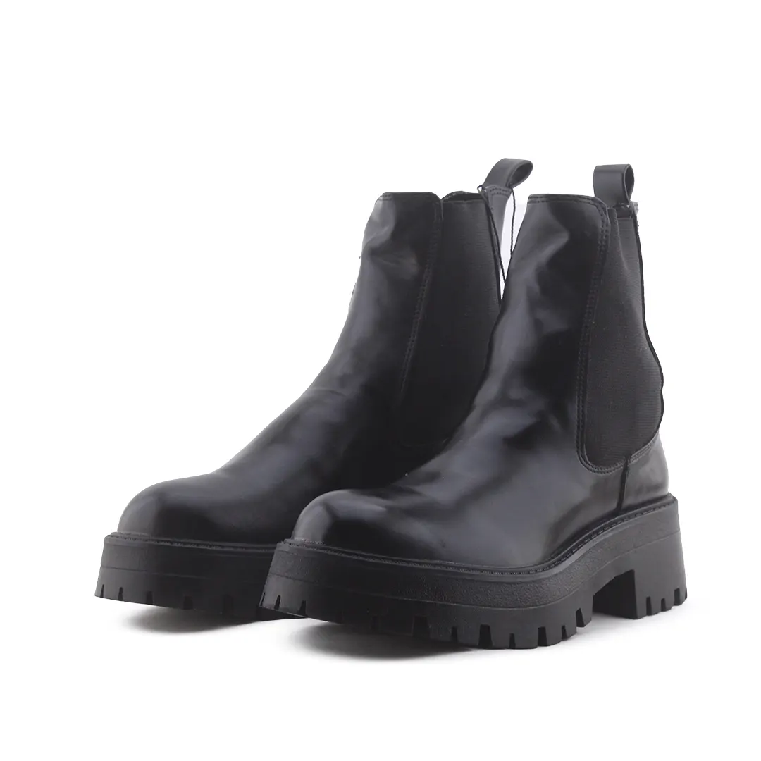 Pull & Bear Stretchable Ankle Boot | 100% Authentic Leather
