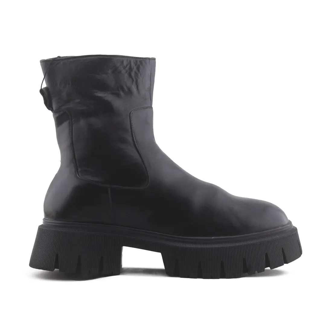 Zara Zipper Ankle Boot | 100% Authentic Leather