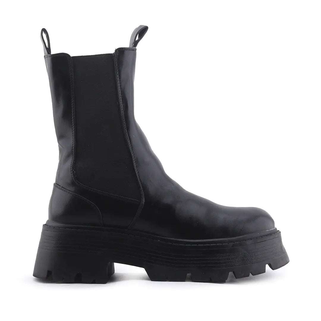 Pull & Bear Stretchable Ankle Boot | 100% Authentic Leather