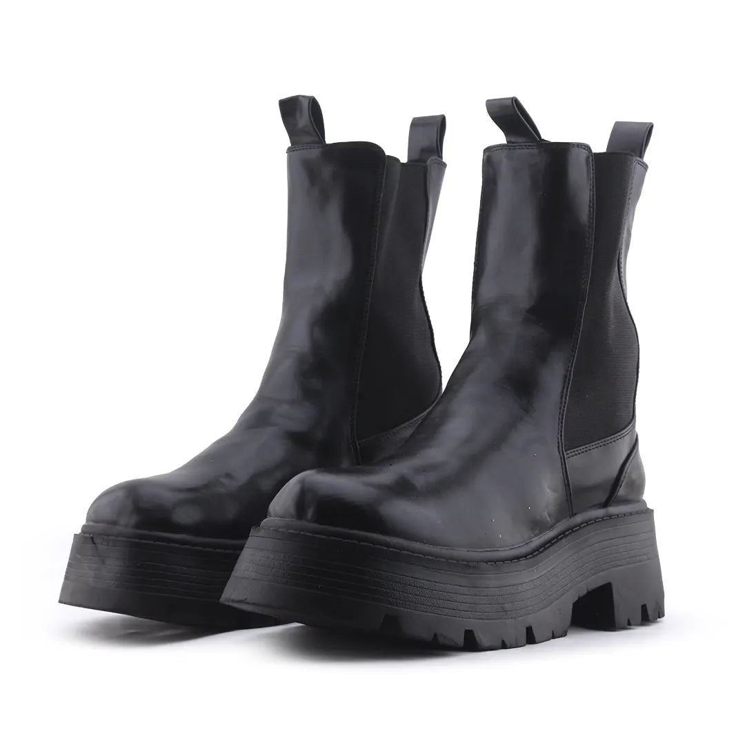 Pull & Bear Stretchable Ankle Boot | 100% Authentic Leather