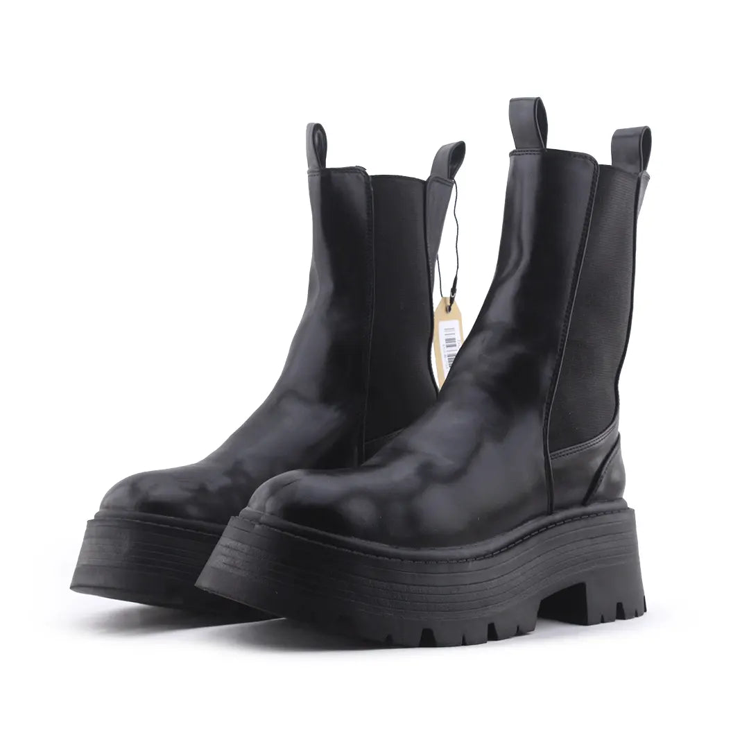 Pull & Bear Stretchable Ankle Boot | 100% Authentic Leather