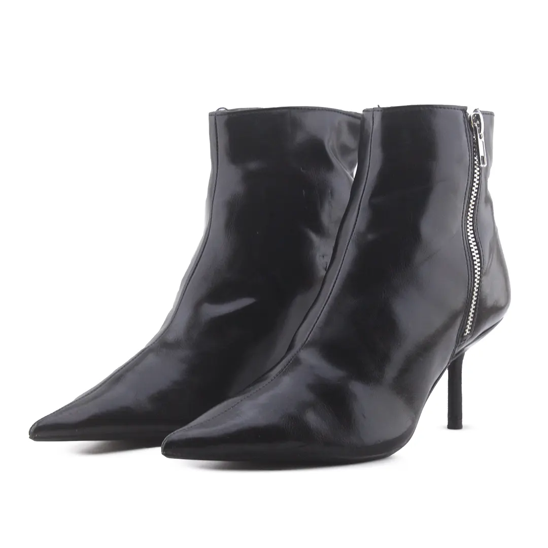 Zara Zipper Ankle Boot | 100% Authentic Leather