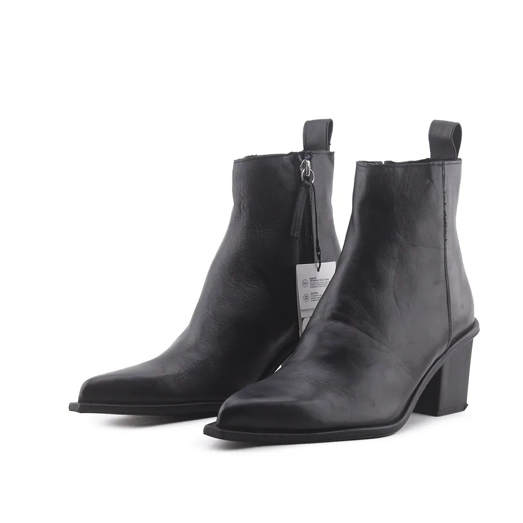 Zara Zipper Ankle Boot | 100% Authentic Leather
