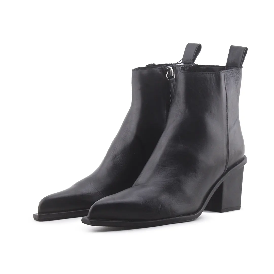 Zara Zipper Ankle Boot | 100% Authentic Leather