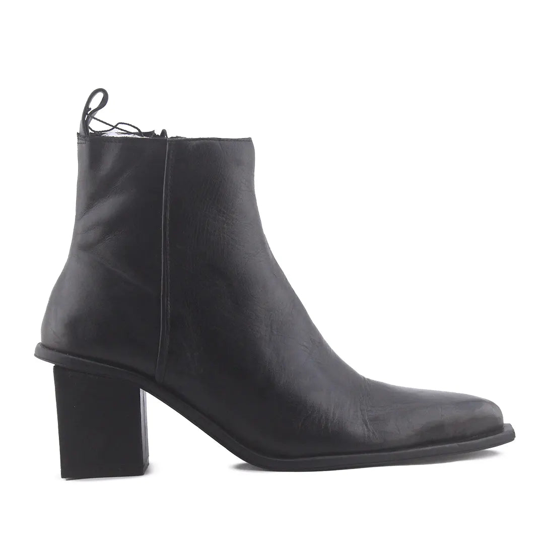 Zara Zipper Ankle Boot | 100% Authentic Leather