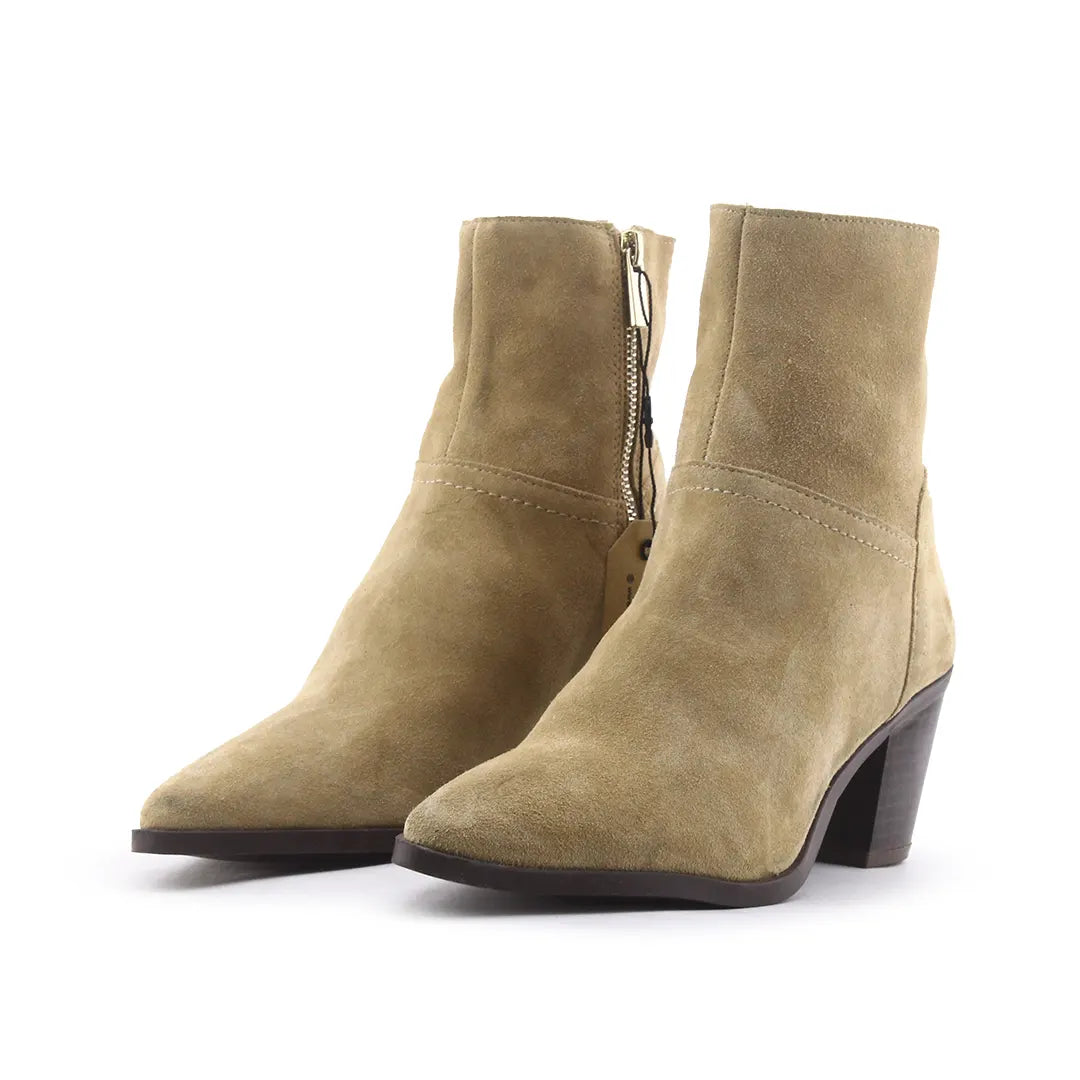 Stradivarius Zipper Ankle Boot | 100% Authentic Leather