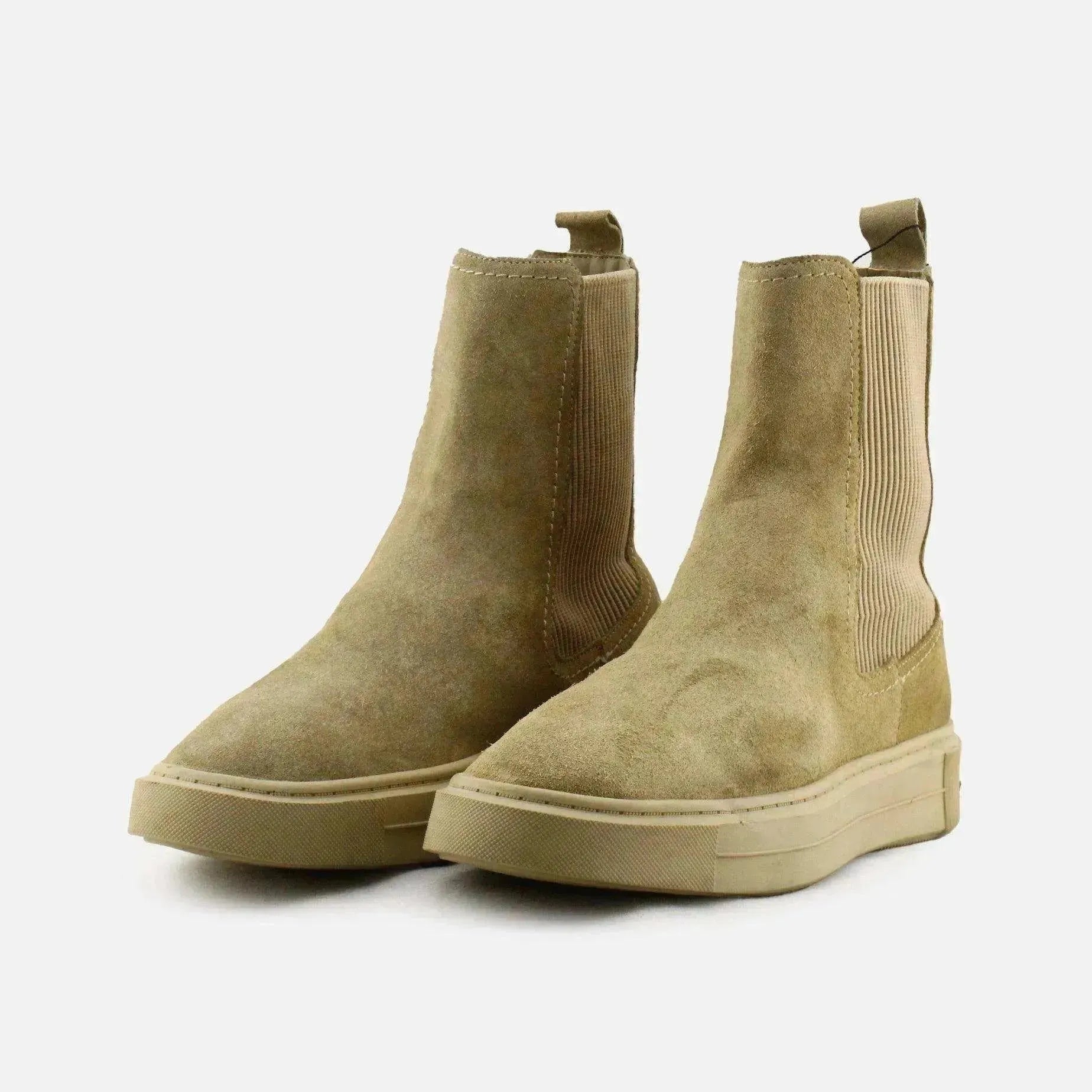 Zara Stretchable Ankle Boots | Suede - sundaybazar