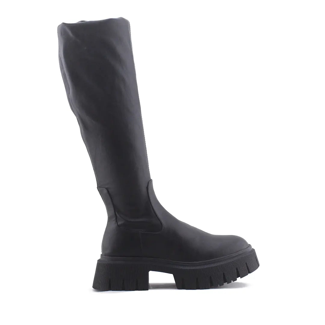 Zara Zipper Over The Knee Boot | 100% Authentic Leather