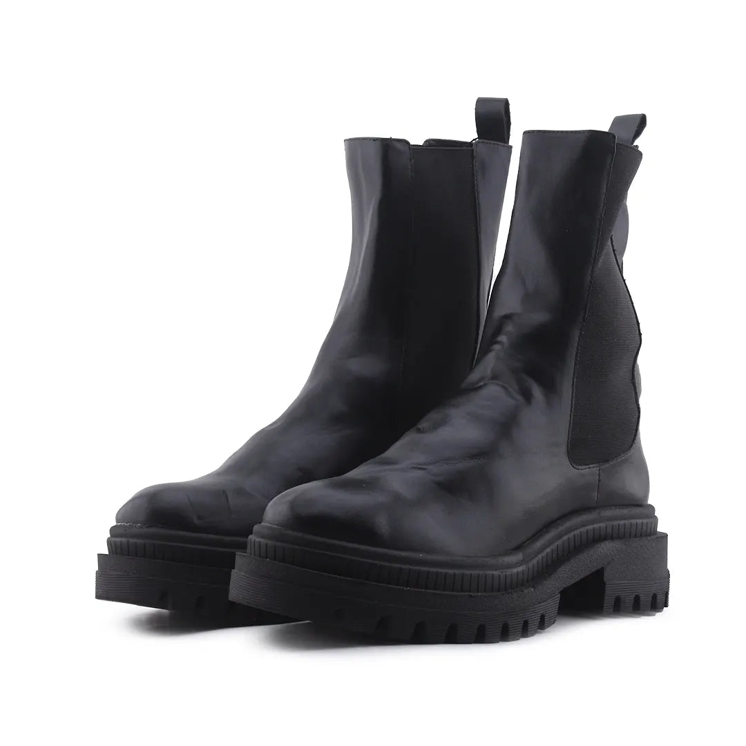 Bershka Stretchable Ankle Boot | 100% Authentic Leather