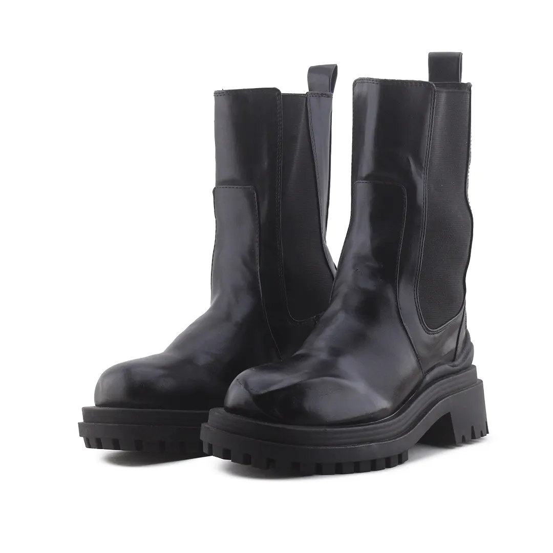Bershka Stretchable Ankle Boot | 100% Authentic Leather