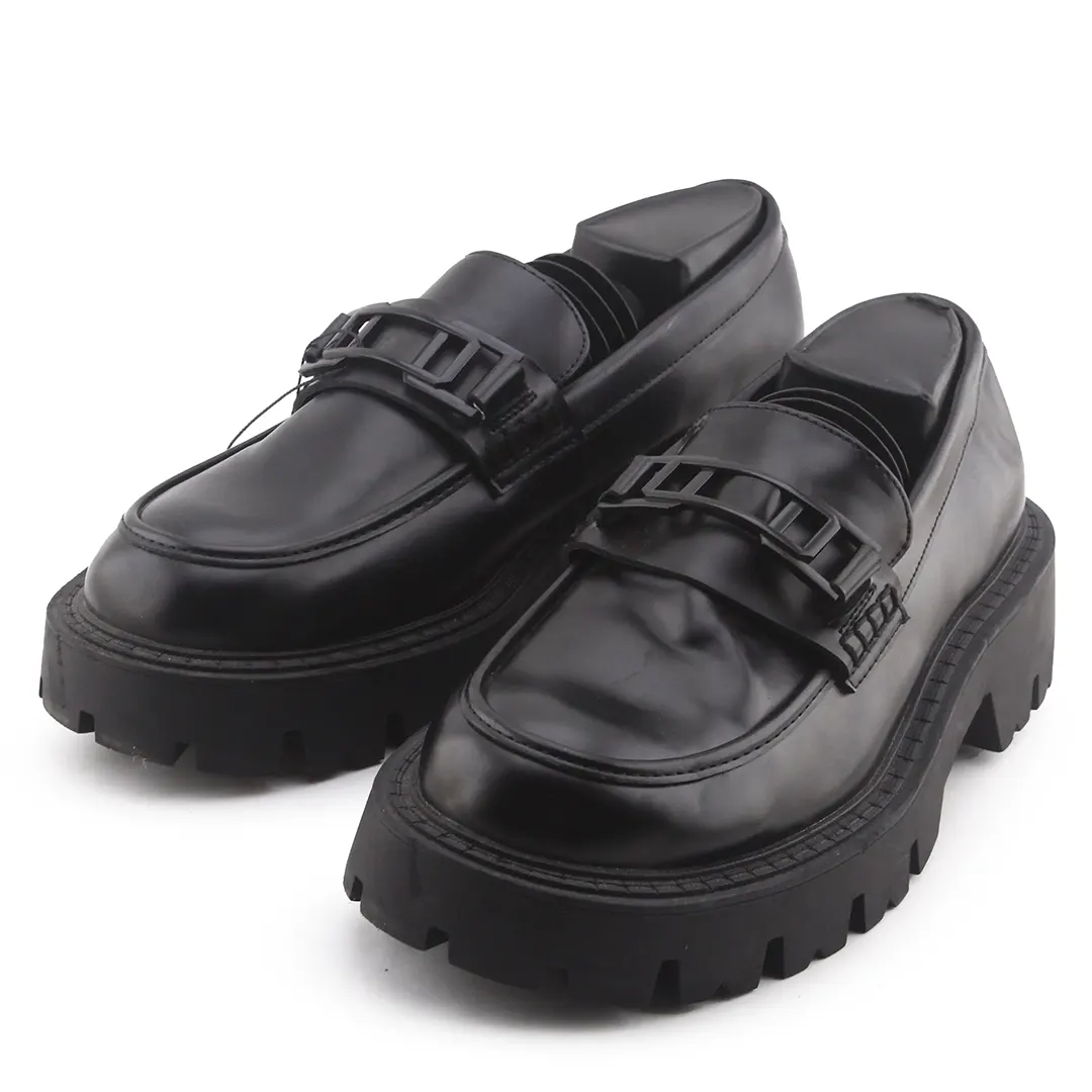 Zara Lug Sole Metal Embellished Moccasin