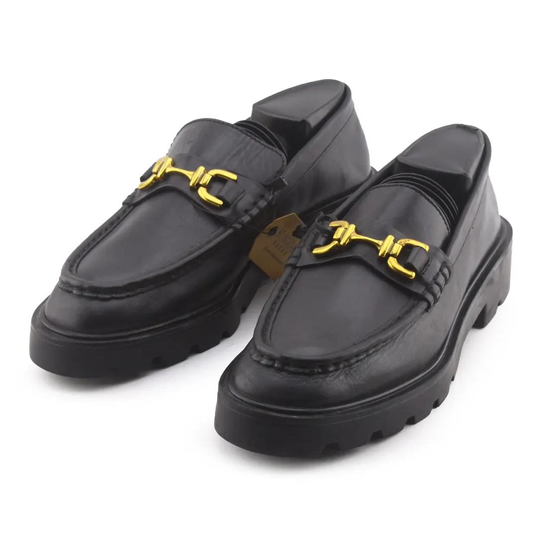 Zara Penny Metal Strap Shoes