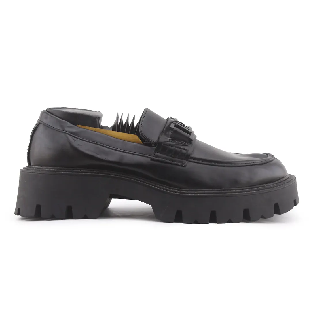 Zara Lug Sole Metal Embellished Moccasin