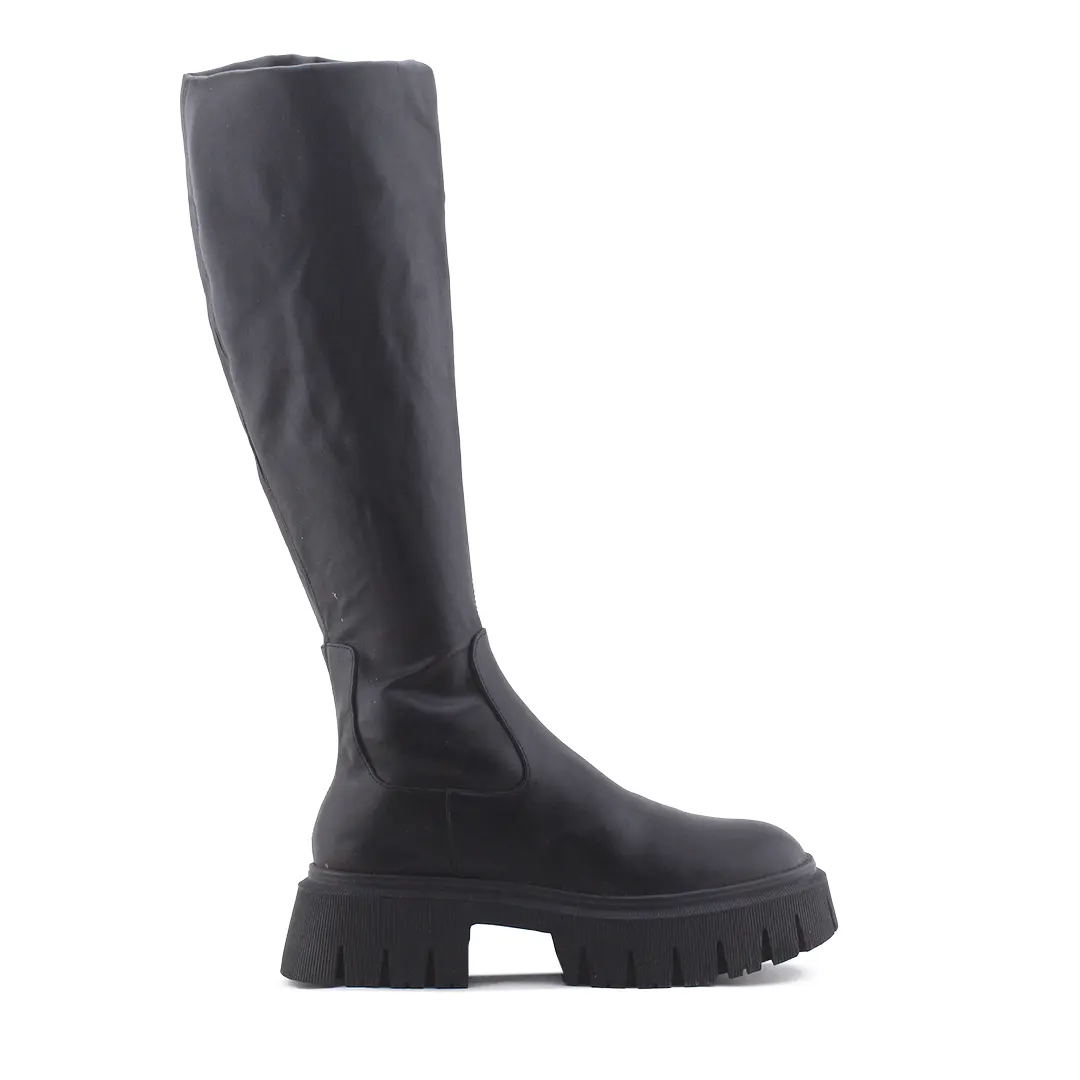 Zara Zipper Over The Knee Boot | 100% Authentic Leather