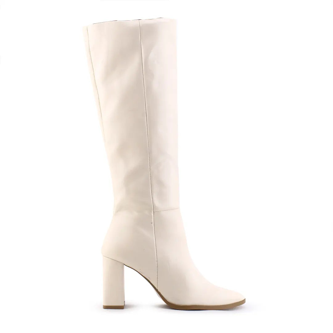 Stradivarius Zipper Knee High Boot | 100% Authentic Leather