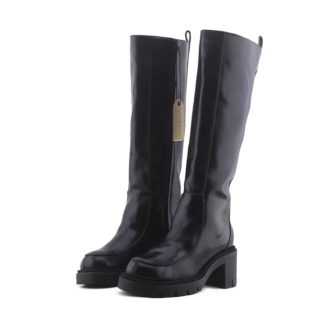 Zara Zipper Knee High Boot | 100% Authentic Leather