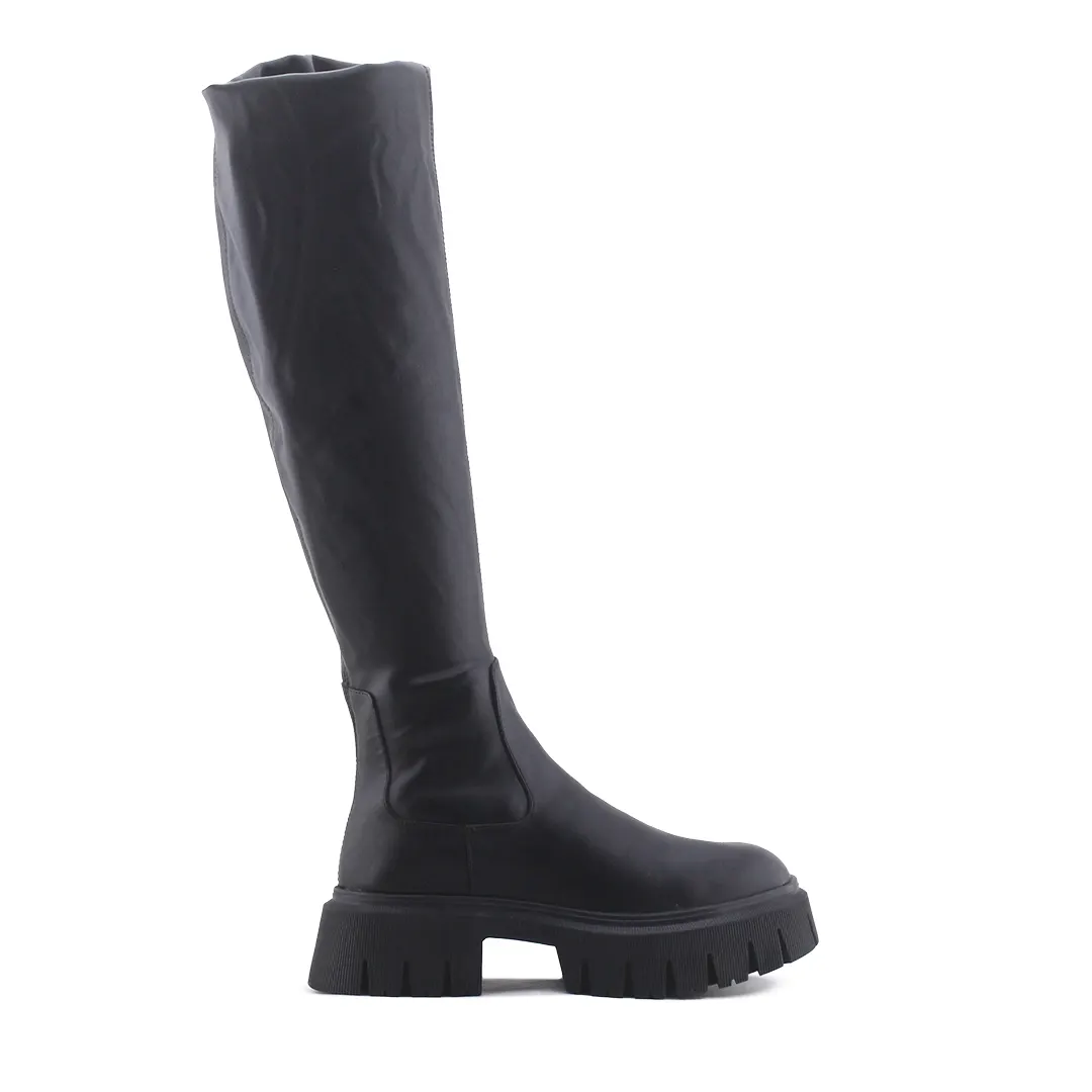Zara Zipper Over The Knee Boot | 100% Authentic Leather